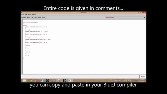 Calculator coding in BlueJ / Java script (Using "IF" statement) смотреть онлайн