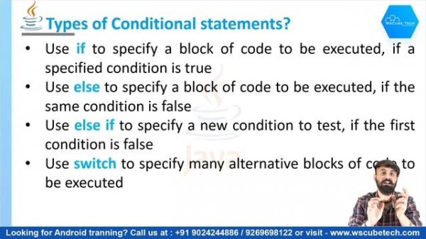 Conditional Statements In Java | Simple IF-ELSE, IF-ELSE IF-ELSE in JAVA | Android Java Tutorial