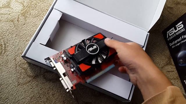 Asus Radeon R7 250 1gb gddr5 unboxing and install смотреть онлайн