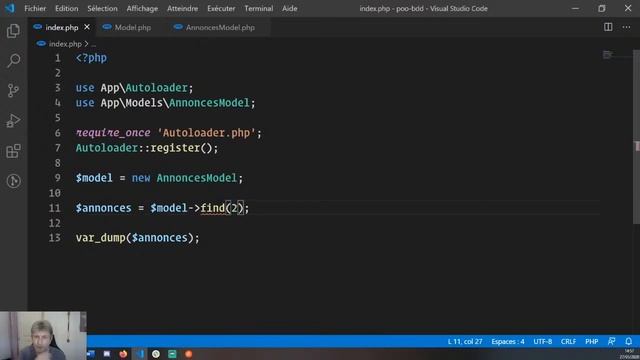 6 - Live Coding : PHP Orienté Objet - Base de données смотреть онлайн
