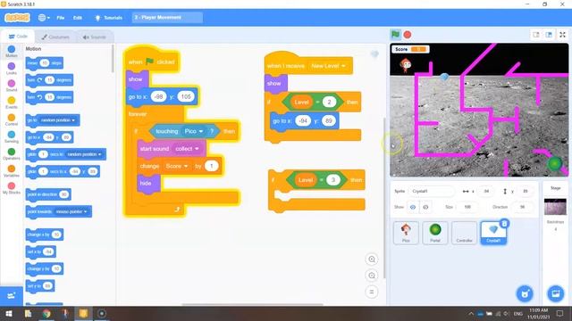 Scratch Maze Game - Collecting Items (Part 4) смотреть онлайн