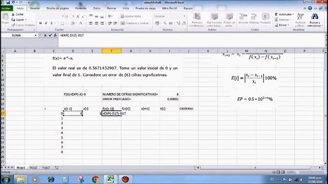 Método de la Secante en Excel (10) смотреть онлайн