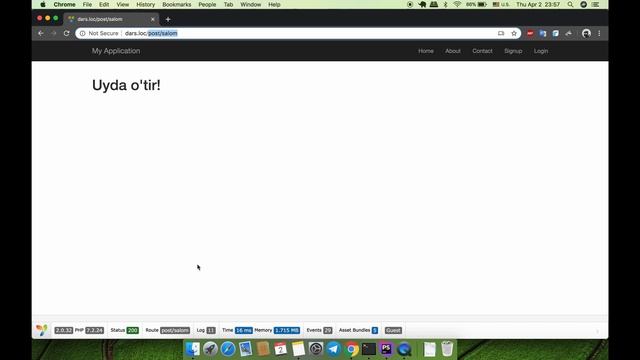 6-dars. Application. Controller. Action haqida | Sardor og'a blogi смотреть онлайн
