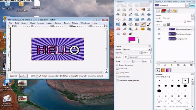 GIMP Blinking Text Tutorial (Style 2) смотреть онлайн