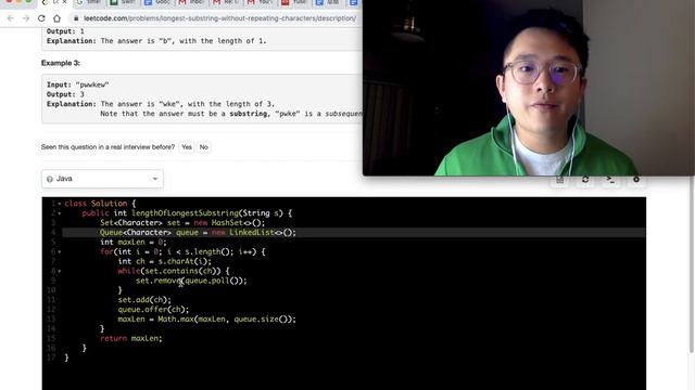 Longest Substring Without Repeating Characters - 30 min Java Coding Challenge смотреть онлайн