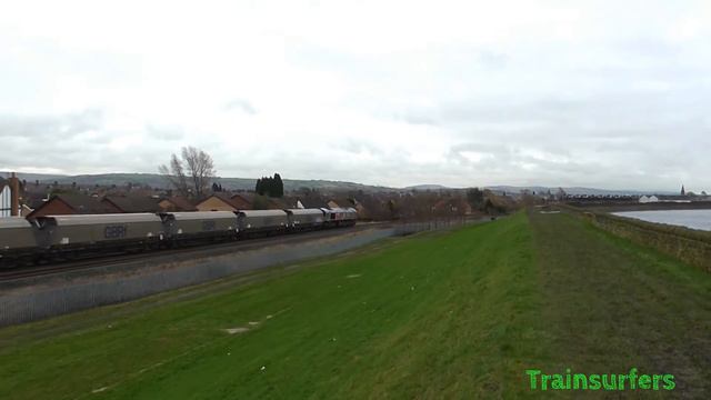 GBRf Class 66 No. 66718 On 4M12 Drax Aes - Liverpool Bulk Terminal On 04.02.16 - HD