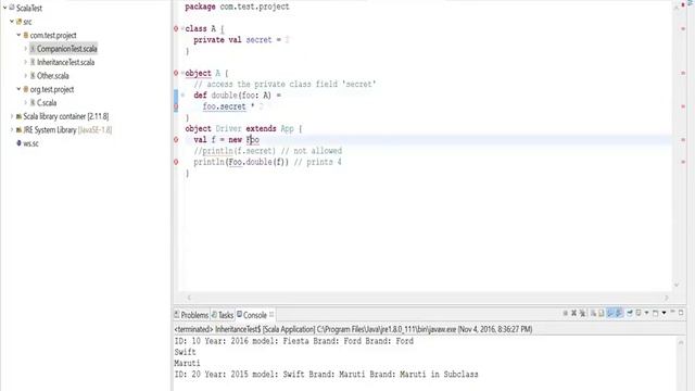 Companion Objects in Scala v7 смотреть онлайн