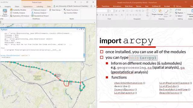 Python programming VI: Introduction to ArcPy смотреть онлайн