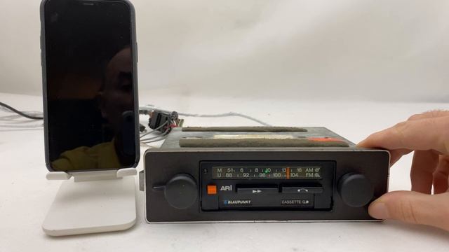 1970s Blaupunkt Lubeck CR Car Cassette Radio Player + Bluetooth - For Sale смотреть онлайн