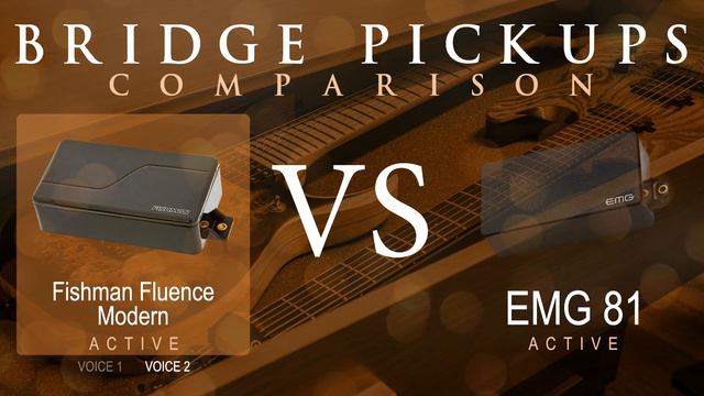 EMG 81 vs FISHMAN FLUENCE MODERN (ceramic) - Active Bridge Pickup Guitar Tone Comparison Demo смотреть онлайн