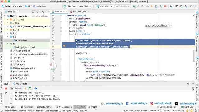 Flutter : Webview implementation | Web View Tutorial | Source in description | flutter coding смотреть онлайн