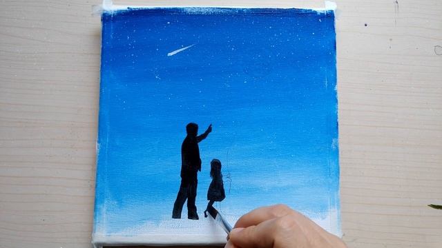 Acrylic Painting #037 / Fatherly Love / Father's Day Painting / Father and Daughter #fatherlove смотреть онлайн