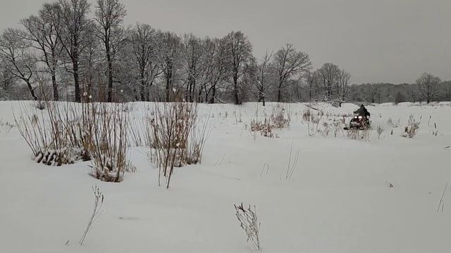 Испытания снегохода Азимут. Он выжил!!!