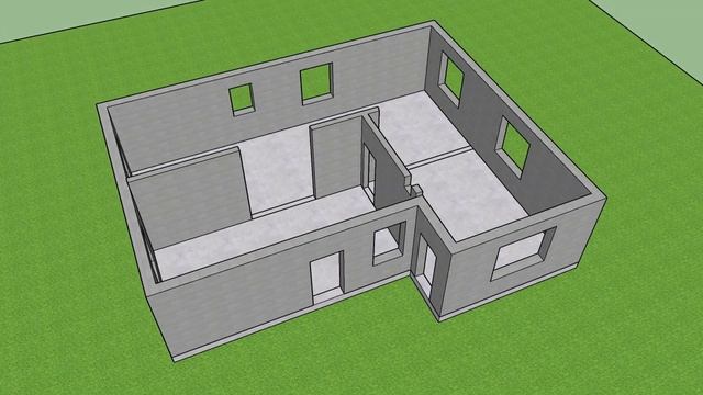 Небольшой и уютный одноэтажный дом 93 м2 с тремя спальнями и террасой. Все этапы строительства.