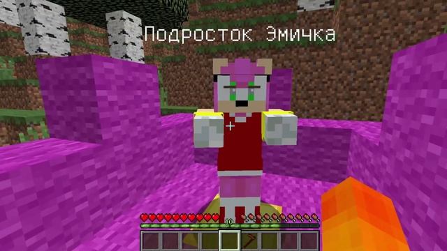 КАК МЕНЯЛАСЬ ДЕВУШКА ЭМИ РОУЗ ИЗ СОНИКА И ЕГО ЖИЗНЕННЫЙ ЦИКЛ В МАЙНКРАФТ ! ЭВОЛЮЦИЯ MINECRAFT смотреть онлайн