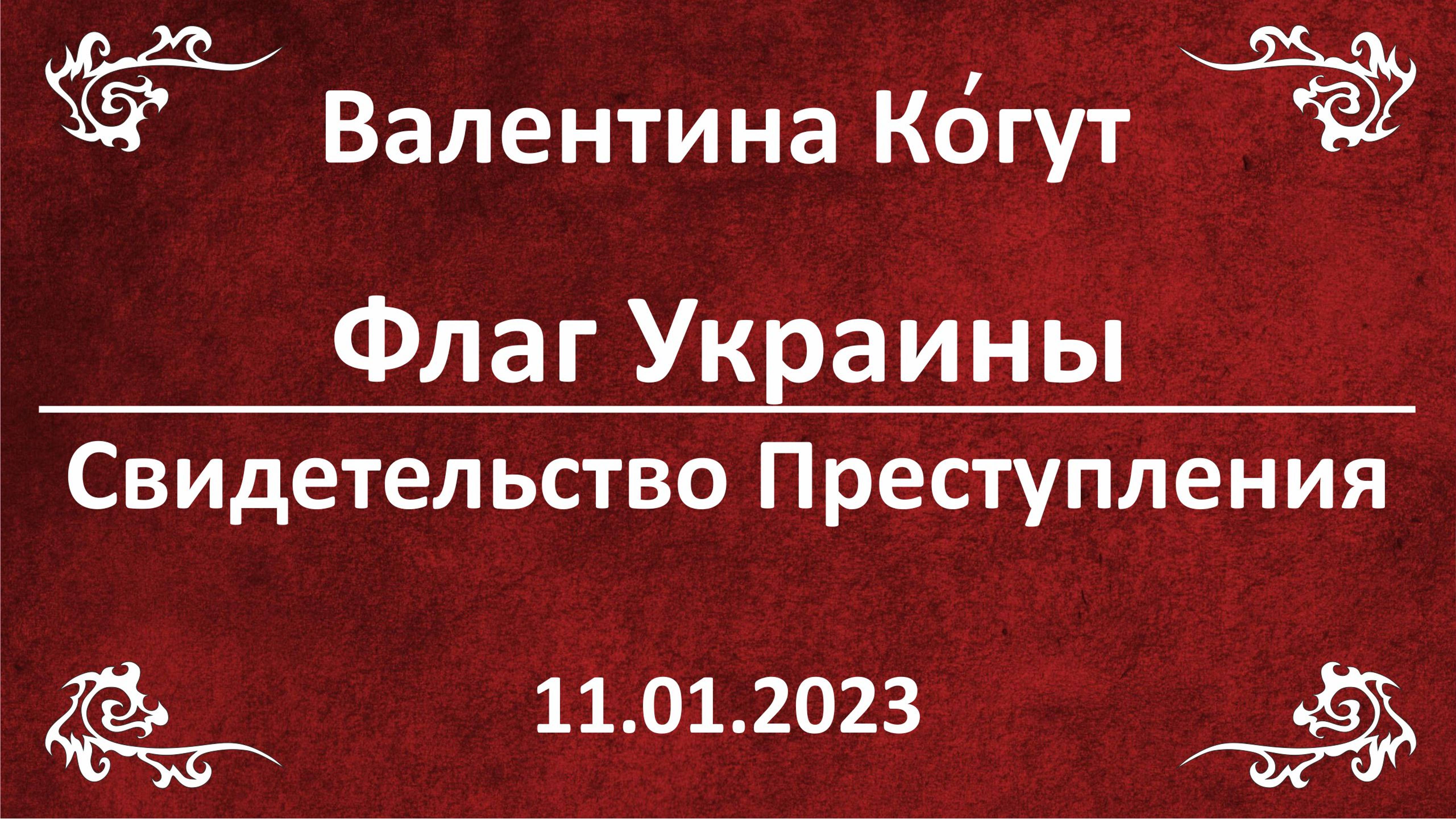 Флаг Украины. Свидетельство Преступления смотреть онлайн