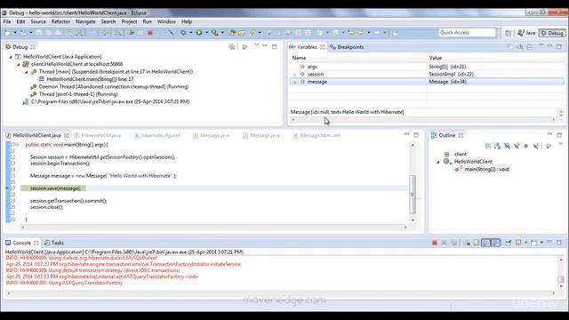 Lesson 12 Lab Hello World with Hibernate and JPA Annotations смотреть онлайн
