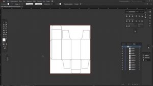 КОРОБКА ДЛЯ РАСПЕЧАТКИ В Adobe Illustrator