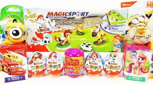 КИНДЕР СЮРПРИЗЫ,Kinder Surprise Eggs Unboxing Смешарики,Маша и Медведь,Пони,Миньоны,Cars Disney