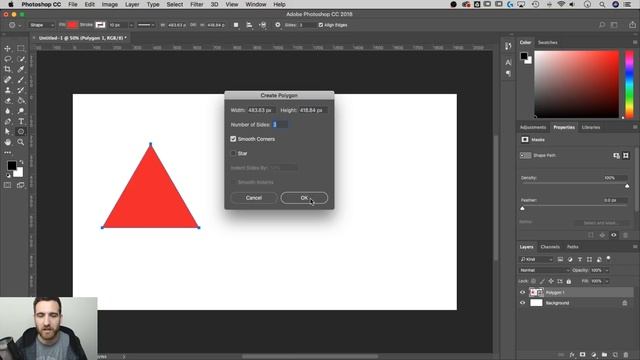 How to Make a Triangle | Photoshop CC Tutorial смотреть онлайн
