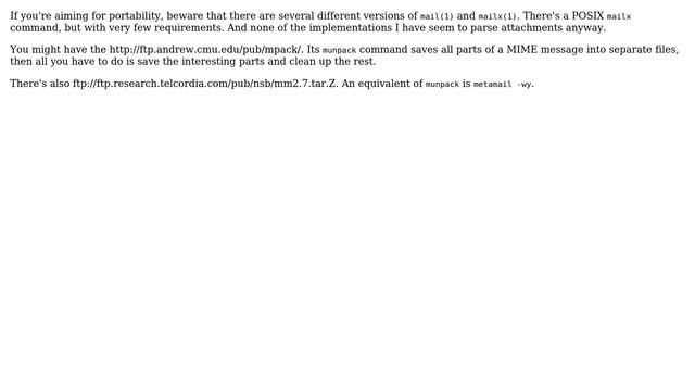 Extract/save a mail attachment using bash (3 Solutions!!) смотреть онлайн