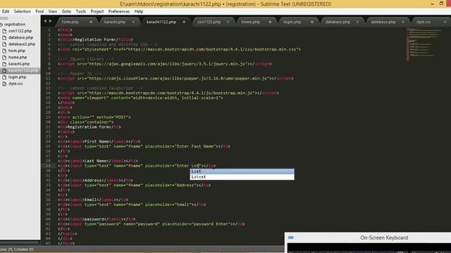 User Registration Form With PHP And MySQL Tutorial | MySQL Database | Part 1 смотреть онлайн