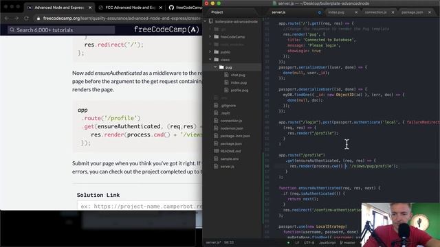 Create New Middleware - Advanced Node and Express - Quality Assurance Certification Free Code Camp смотреть онлайн
