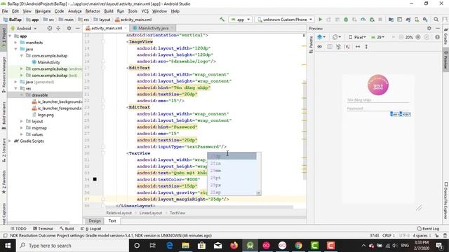 Lập trình Android cơ bản - Bài 6: Tạo giao diện đăng nhập смотреть онлайн