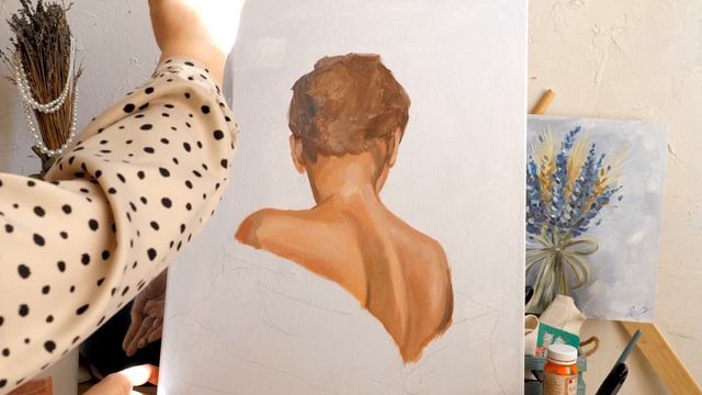 ПОРТРЕТ АКРИЛОВЫМИ КРАСКАМИ | ACRYLIC PORTRAIT DRAWING смотреть онлайн