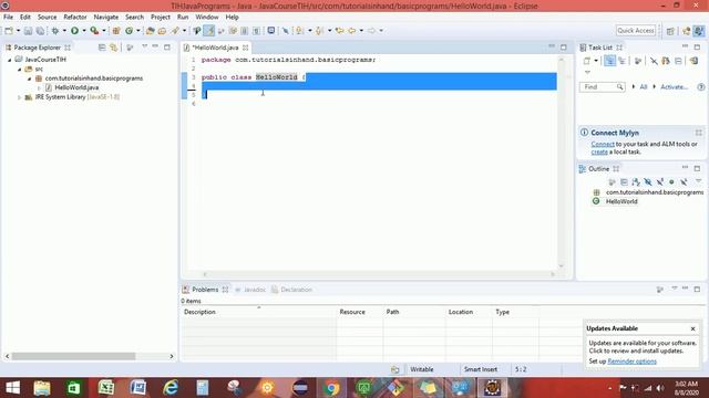 Java hello world program | java first program hello world | java hello world example смотреть онлайн