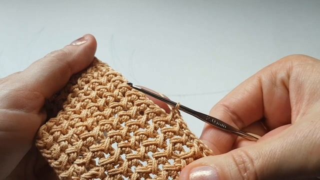 Плотный узор крючком ?,,Плетёнка,,?. Свяжите это немедленно!!! смотреть онлайн