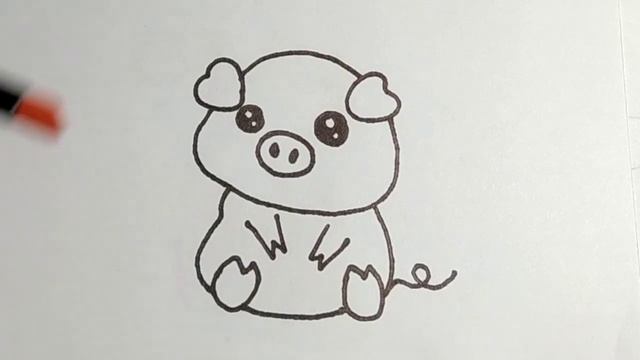 Как нарисовать свинку смотреть онлайн