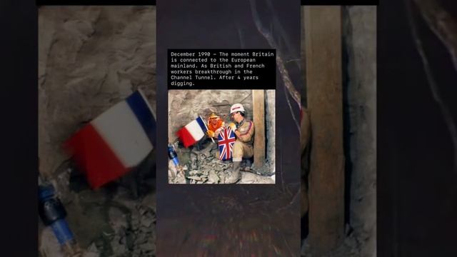 A moment of history the breakthrough in the channel tunnel #history #channeltunnel #uk #france смотреть онлайн