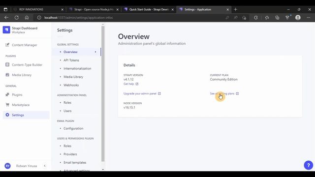 Create Strapi CMS project смотреть онлайн