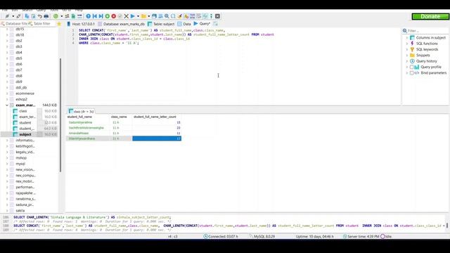 Data Base Task 30 | 1st Year | Java Institute For Advanced Technology смотреть онлайн