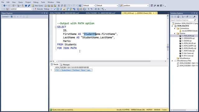(2016/09/21) JSON in SQL Server 2016 смотреть онлайн