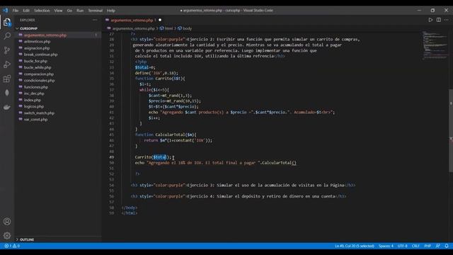 PHP 8.0 - Día 04: Paso de Argumentos / Retornos por valor y por referencia #impulsodt смотреть онлайн