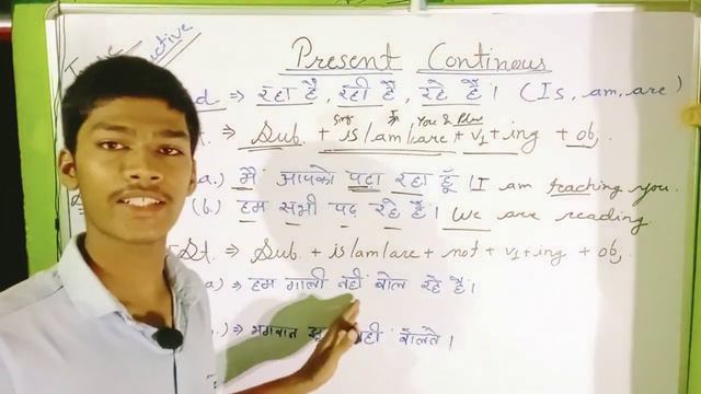 Present continuous tense // Simple and Negative Sentence смотреть онлайн