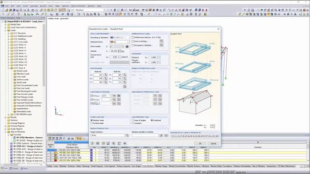 Dlubal RFEM 5 & RSTAB 8 - Loads: Generate Snow Loads смотреть онлайн