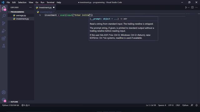 How to calculate the rate of investment for 10 years using python | Python exercise #5 смотреть онлайн
