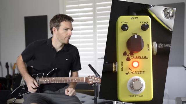 Donner Yellow Fall Delay Pedal Demo смотреть онлайн