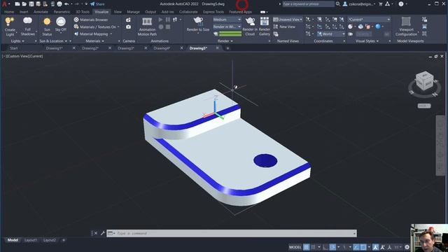 E1 AutoCAD 2022 - 2D to 3D Solid Modeling and Parametric Sketch Tools Tutorial for Beginners смотреть онлайн