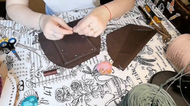 Рабочий процесс ч. 2. подкладка для сумки. #timelapse смотреть онлайн
