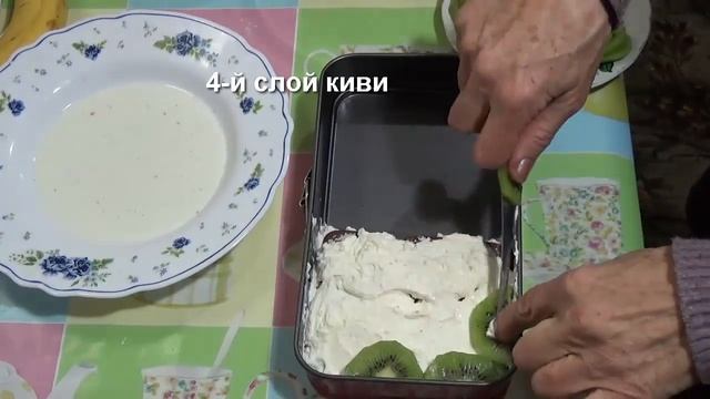 Торт из печенья с творожным кремом без выпечки - домашний торт смотреть онлайн