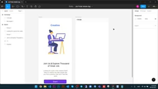 Figma Tutorial #2 UI/UX Design Job Finder Mobile App in Figma смотреть онлайн
