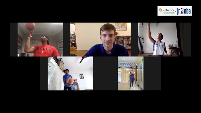 Reliance Foundation Jr. NBA Saturday Mornings | Finger spin challenge ft. Kendall Gill смотреть онлайн