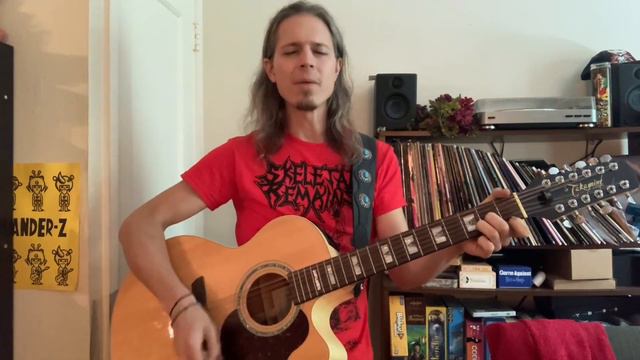 Katatonia, “Day” acoustic cover on baritone 12 string guitar смотреть онлайн