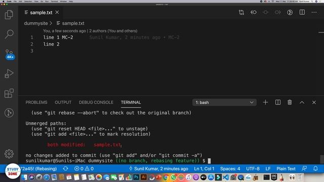 git merge vs rebase | Learn the difference, flow with simple examples смотреть онлайн
