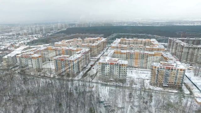 Аэросъемка ЖК "Рассказово", 16.01.2017 смотреть онлайн