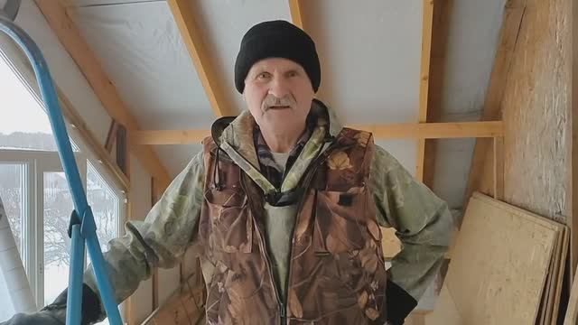 Январь!!! Авокадо набрал цвет!!! Этап отделки мансардного этажа!!! смотреть онлайн